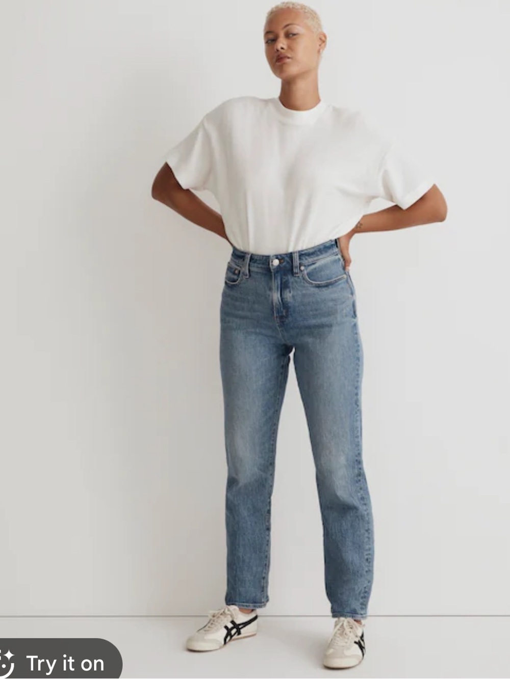 Madewell Curvy 90s Straight High Rise Jeans Enmore Wash size 25